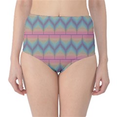 Pattern Background Texture Colorful Classic High-waist Bikini Bottoms by Bajindul