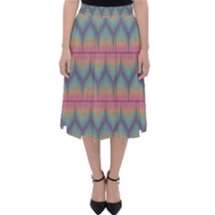 Pattern Background Texture Colorful Classic Midi Skirt by Bajindul