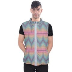 Pattern Background Texture Colorful Men s Puffer Vest by Bajindul