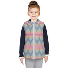 Pattern Background Texture Colorful Kids  Hooded Puffer Vest by Bajindul