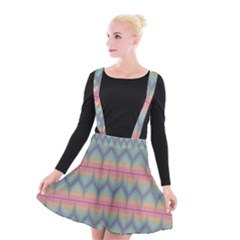 Pattern Background Texture Colorful Suspender Skater Skirt by Bajindul