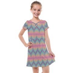 Pattern Background Texture Colorful Kids  Cross Web Dress by Bajindul