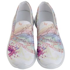 Music Notes Abstract Men s Lightweight Slip Ons by Bajindul