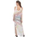 Music Notes Abstract Maxi Chiffon Cover Up Dress View2