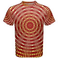 Pattern Background Structure Men s Cotton Tee by Bajindul