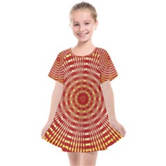 Pattern Background Structure Kids  Smock Dress