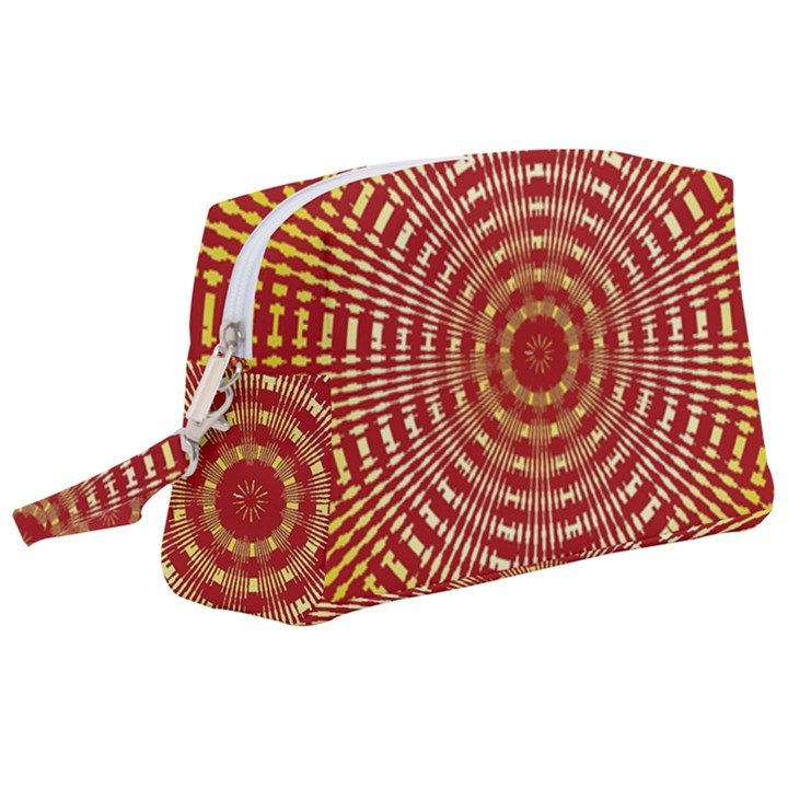 Pattern Background Structure Wristlet Pouch Bag (Large)