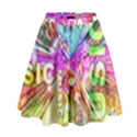 Music Abstract Sound Colorful High Waist Skirt View1