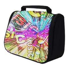 Music Abstract Sound Colorful Full Print Travel Pouch (small) by Bajindul