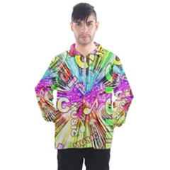 Music Abstract Sound Colorful Men s Half Zip Pullover