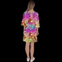 Music Abstract Sound Colorful Velour Kimono Dress View4