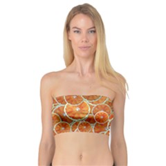 Oranges Background Texture Pattern Bandeau Top by Bajindul