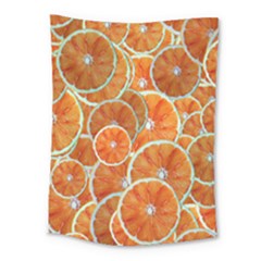 Oranges Background Texture Pattern Medium Tapestry