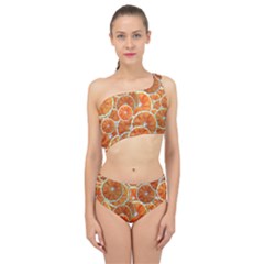 Oranges Background Texture Pattern Spliced Up Two Piece Swimsuit by Bajindul