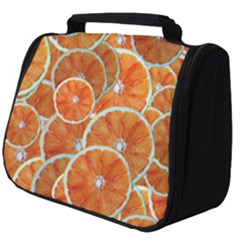 Oranges Background Texture Pattern Full Print Travel Pouch (big) by Bajindul