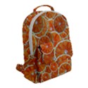 Oranges Background Texture Pattern Flap Pocket Backpack (Small) View2