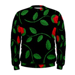 Roses Flowers Spring Flower Nature Men s Sweatshirt by Bajindul