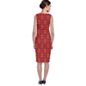 Pattern Red Background Structure Classic Sleeveless Midi Dress View2