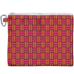 Pattern Red Background Structure Canvas Cosmetic Bag (xxxl) by Bajindul