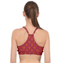 Pattern Red Background Structure Basic Training Sports Bra View2