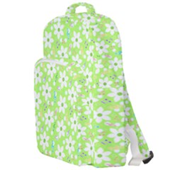 Zephyranthes Candida White Flowers Double Compartment Backpack by Bajindul