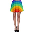 Rainbow Background Colorful Skater Skirt View1