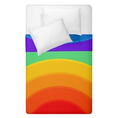 Rainbow Background Colorful Duvet Cover Double Side (single Size) by Bajindul