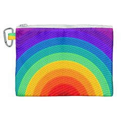 Rainbow Background Colorful Canvas Cosmetic Bag (xl) by Bajindul