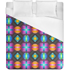 Squares Spheres Backgrounds Texture Duvet Cover (california King Size)