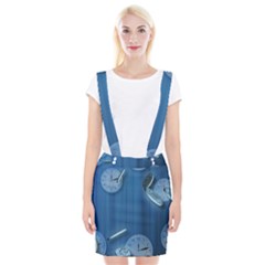 Time Clock Watch Hours Braces Suspender Skirt by Bajindul