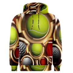 Sport Ball Tennis Golf Football Men s Pullover Hoodie by Bajindul