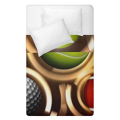 Sport Ball Tennis Golf Football Duvet Cover Double Side (single Size) by Bajindul