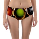 Sport Ball Tennis Golf Football Reversible Mid-Waist Bikini Bottoms View1