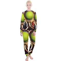 Sport Ball Tennis Golf Football Women s Lounge Set by Bajindul