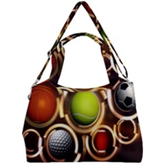 Sport Ball Tennis Golf Football Double Compartment Shoulder Bag by Bajindul