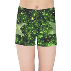 Star Blue Star Space Universe Kids  Sports Shorts by Bajindul