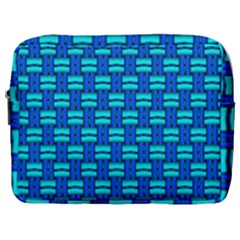 Pattern Graphic Background Image Blue Make Up Pouch (large)