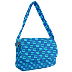 Pattern Graphic Background Image Blue Courier Bag by Bajindul