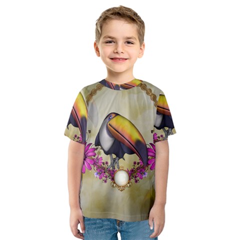 Cute Funny Coutan With Flowers Kids  Sport Mesh Tee by FantasyWorld7