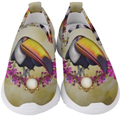 Cute Funny Coutan With Flowers Kids  Slip On Sneakers by FantasyWorld7