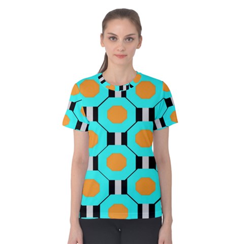 Octagon Blue 2 Women s Cotton Tee by impacteesstreetwear