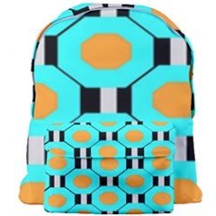 Octagon Blue 2 Giant Full Print Backpack