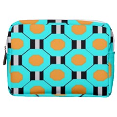 Octagon Blue 2 Make Up Pouch (medium)