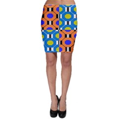 Octagon Orange Bodycon Skirt by impacteesstreetwear