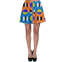 Octagon Orange Skater Skirt by impacteesstreetwear