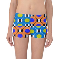 Octagon Orange Boyleg Bikini Bottoms