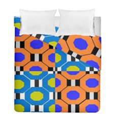 Octagon Orange Duvet Cover Double Side (full/ Double Size) by impacteesstreetwear