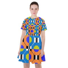 Octagon Orange Sailor Dress