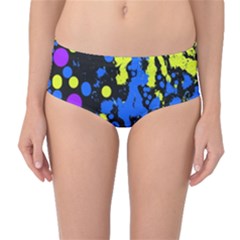 Painted Design 5 Mid-waist Bikini Bottoms by impacteesstreetweartwo