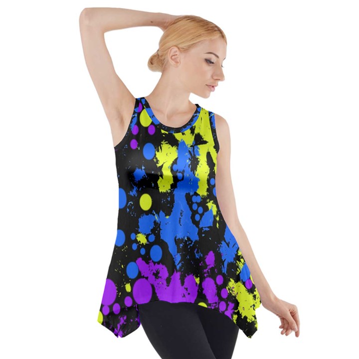 Painted Design 5 Side Drop Tank Tunic